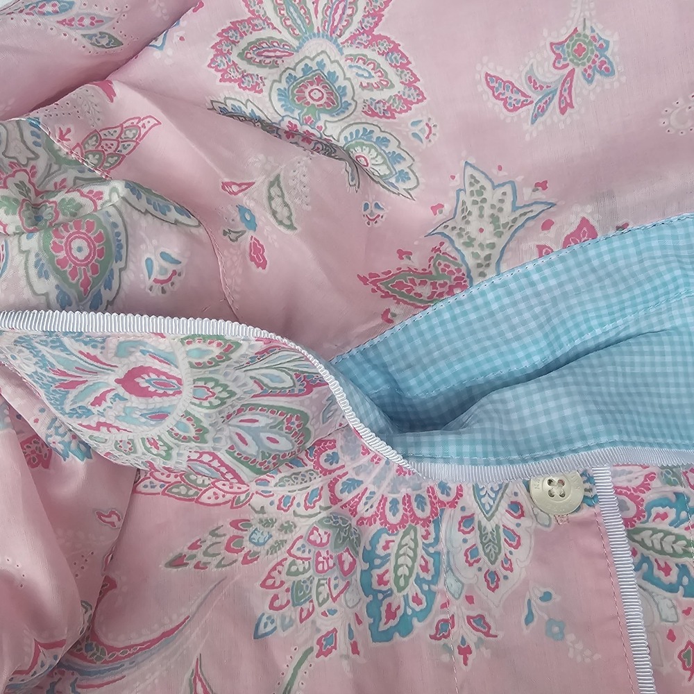LAUREN Ralph Lauren Pink Pajama Set Women's Size XL Paisley Flowers NWT ($74.00) - Picture 14 of 14